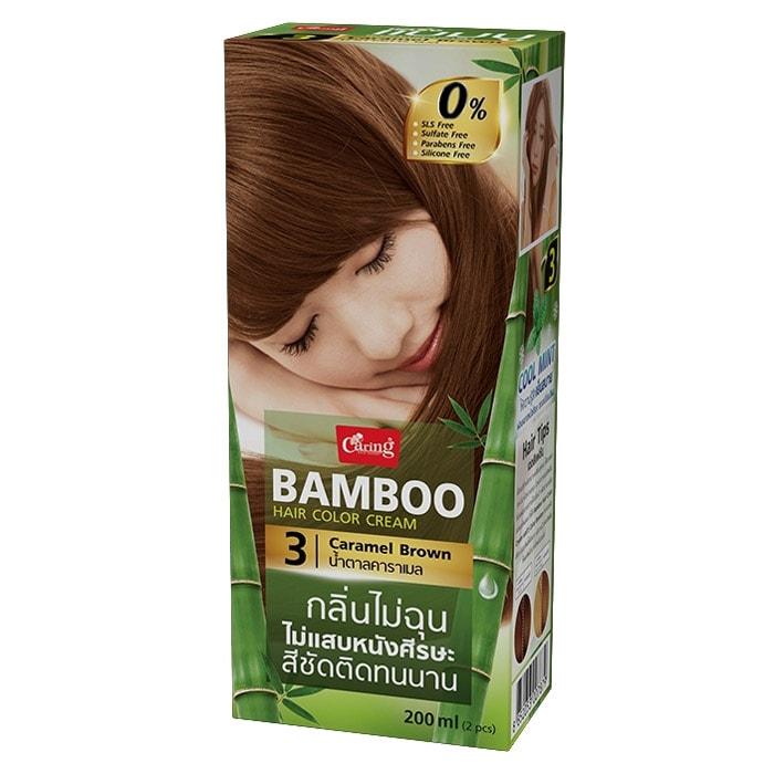 แคริ่ง แบมบู แฮร์คัลเลอร์ครีม สีน้ำตาลคาราเมล 200 มล. - Big C Online