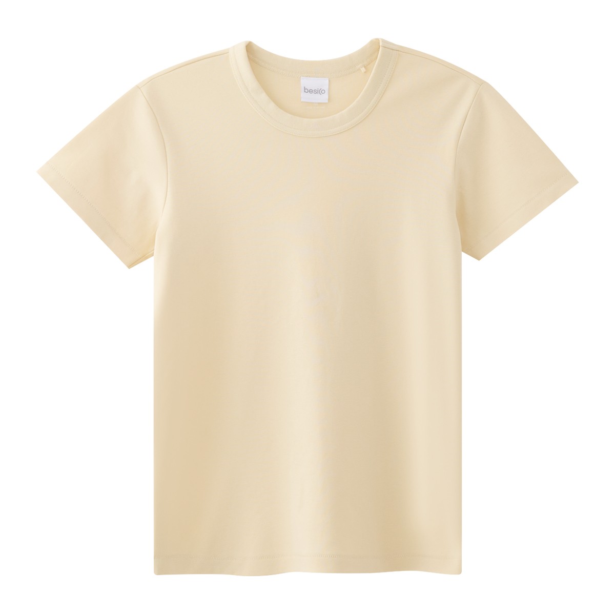BESICO Women's T-Shirt Basic Model. BASL25Q4LCB01 Beige Color