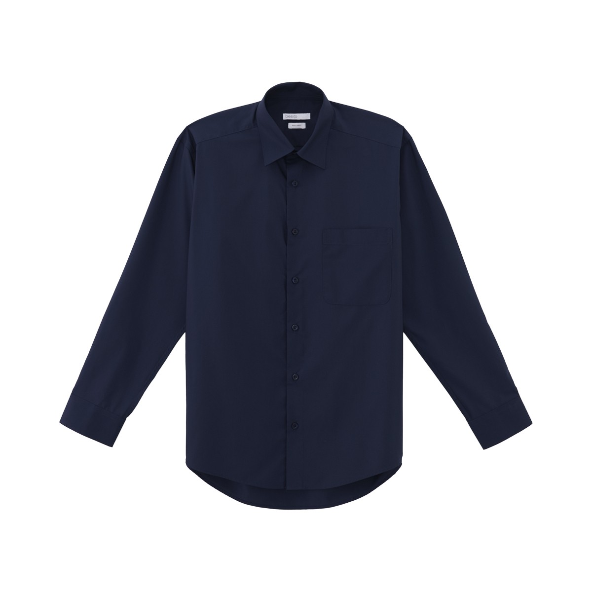 เบสิโค เสื้อเชิ้ตผู้ชาย สีกรมท่า