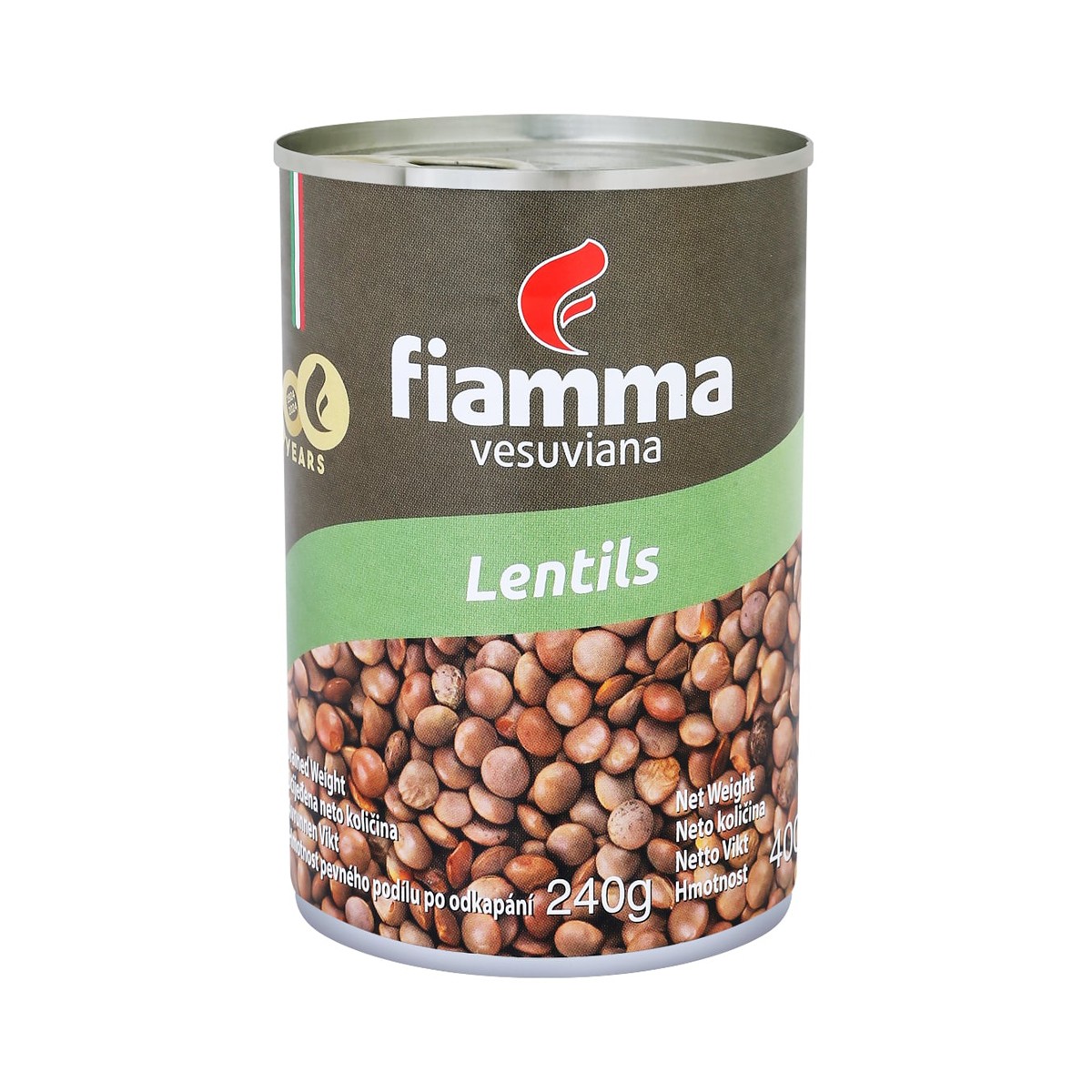 FIAMMA VESUVIANA Lentils in Brine 400 g.
