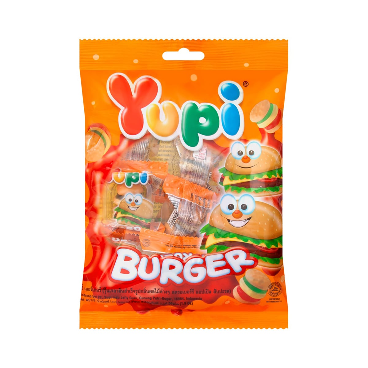 Yupi Mini Burger Gummy Jelly 56 g.