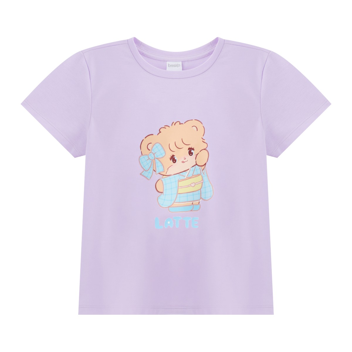 เบสิโค เสื้อยืด สำหรับเด็กหญิง รุ่น BMMX2603LG002 สีม่วง