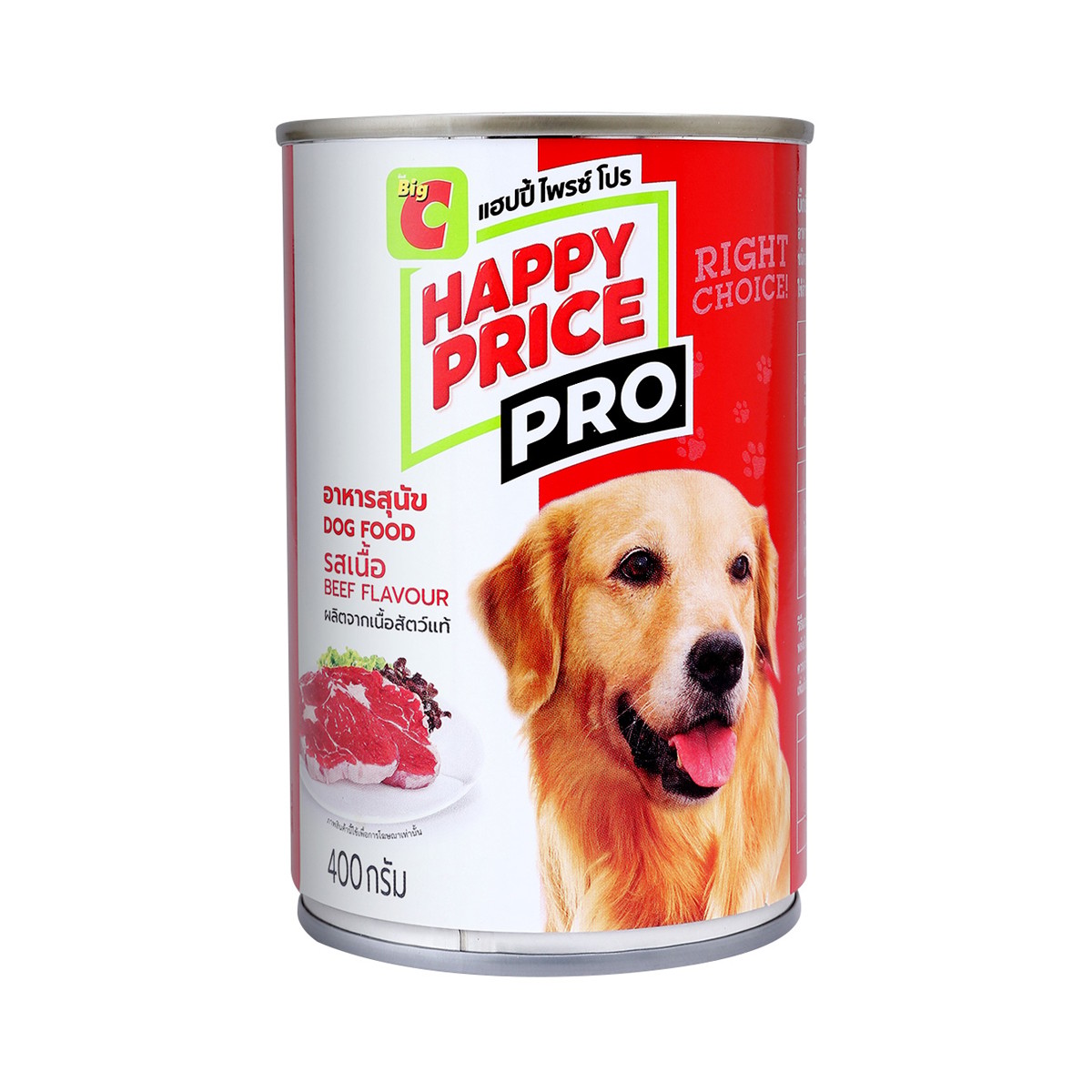 BIG C HAPPY PRICE PRO Dog Food Beef Flavor 400 g.