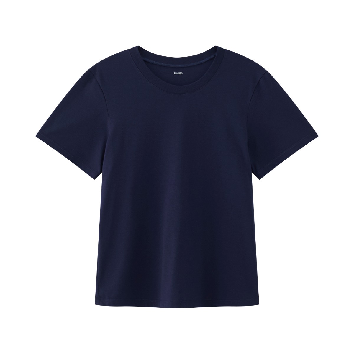 เบสิโค เสื้อยืดผู้หญิง สีกรมท่า