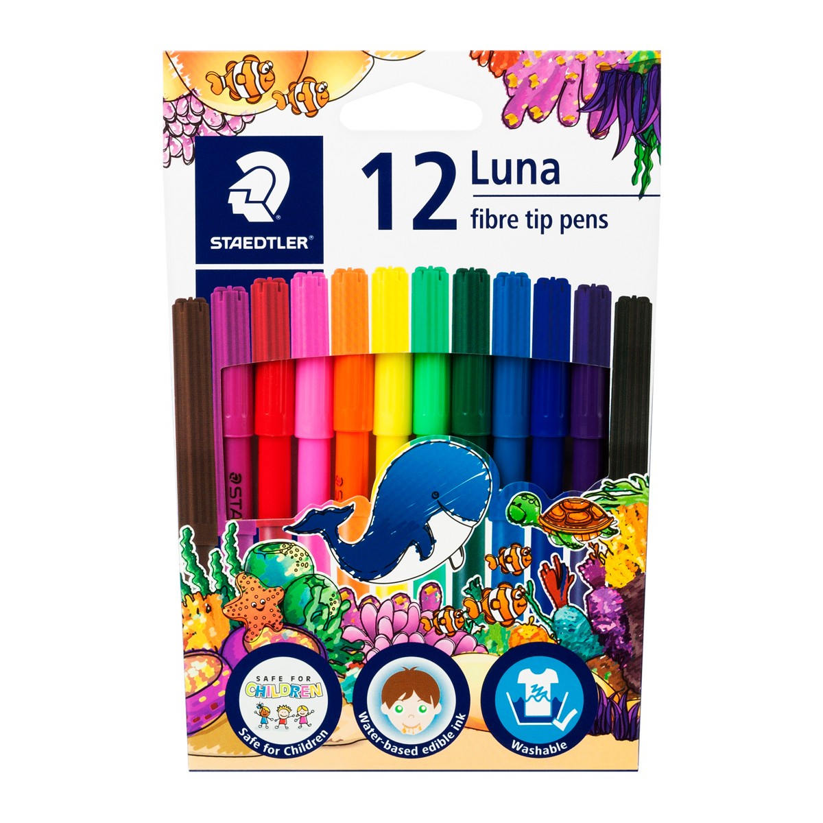 STAEDTLER Luna Fibre-Tip Pen 2 mm. 12 Colors