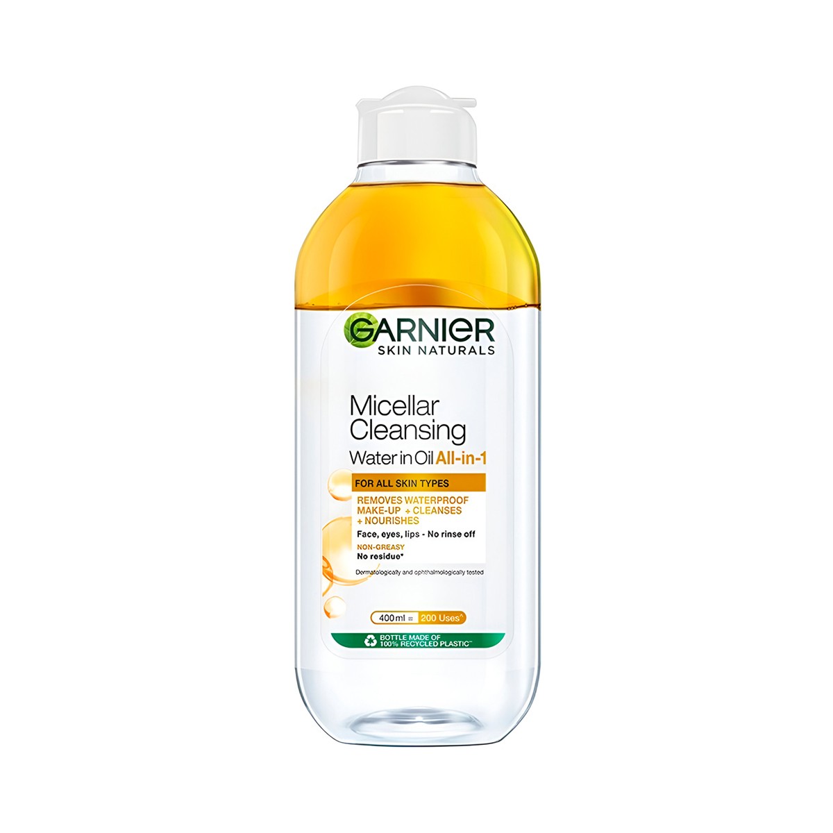 GARNIER Makeup Remover Micellar Oil Infusion Size 400 ml.