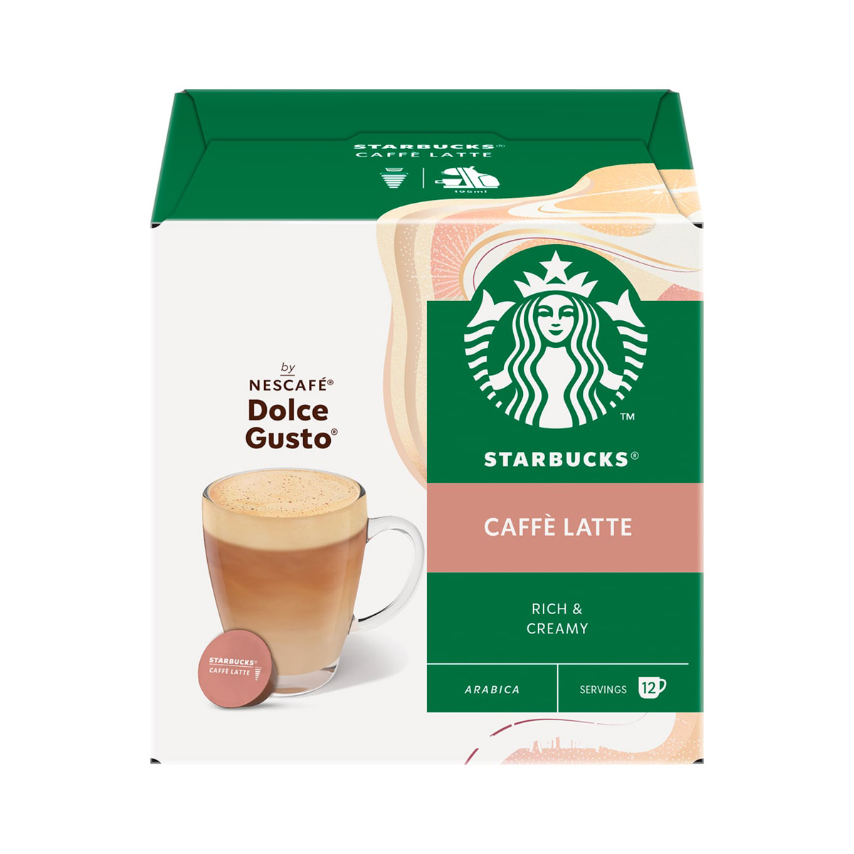 สตาร์บัคส์ คาเฟ่ ลาเต้ กาแฟปรุงสำเร็จผสมกาแฟคั่วบด 121.2 ก.