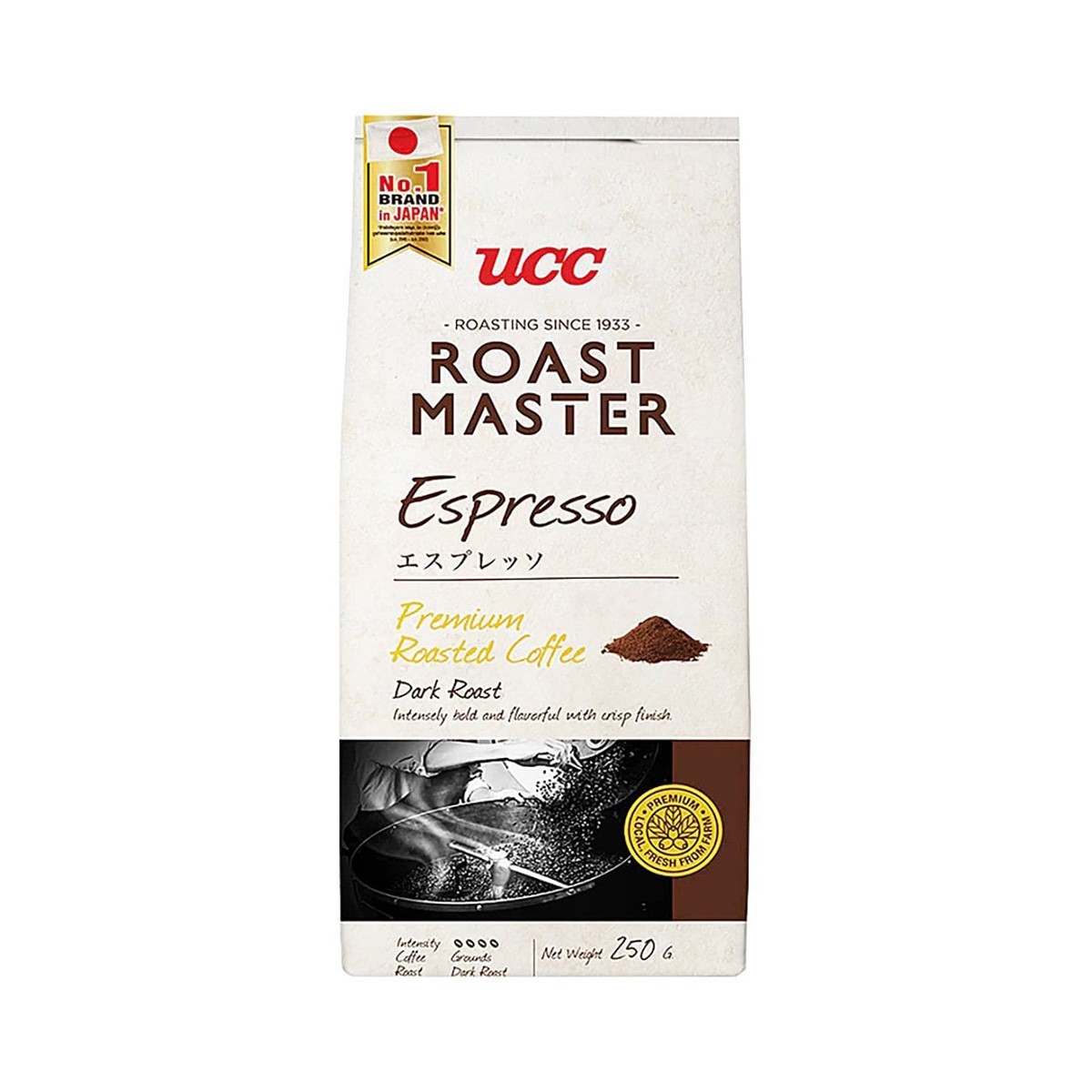 ยูซีซี โรสต์ มาสเตอร์ กาแฟคั่วบด เอสเพรสโซ 250 ก.
