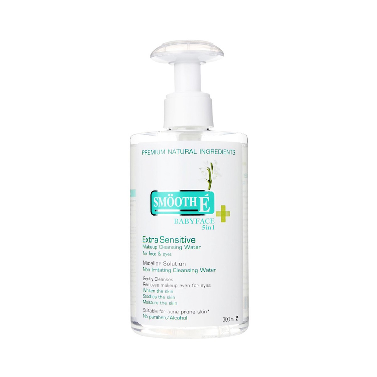 SMOOTH-E Extra Sensitive Makeup Cleansing Water 300 ML.