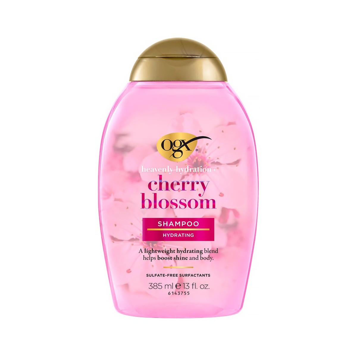 OGX Heavenly Hydration + Cherry Blossom Shampoo 385ml.