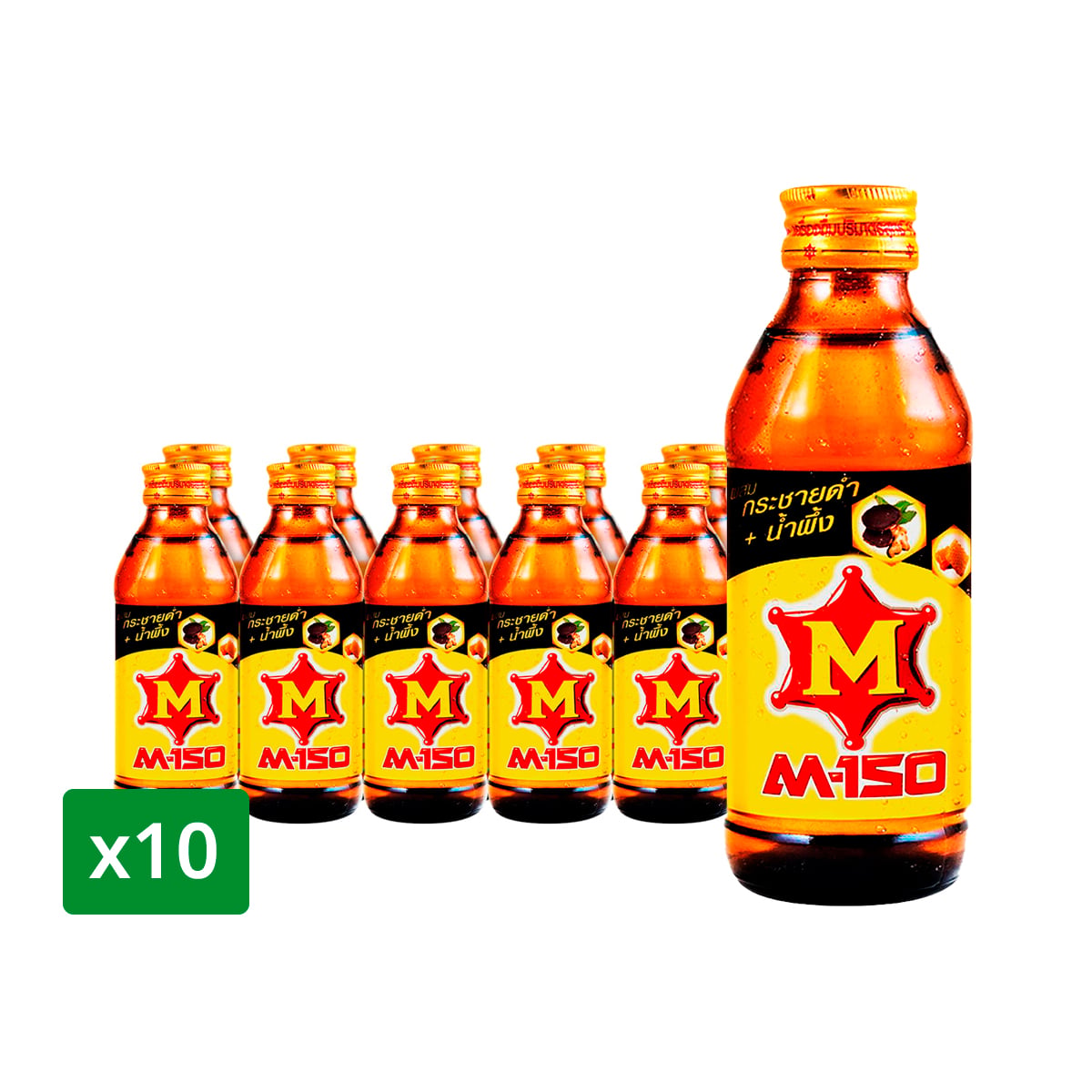 เอ็ม-150 เครื่องดื่มชูกำลัง กระชายดำผสมน้ำผึ้ง 150 มล. แพ็ค 10
