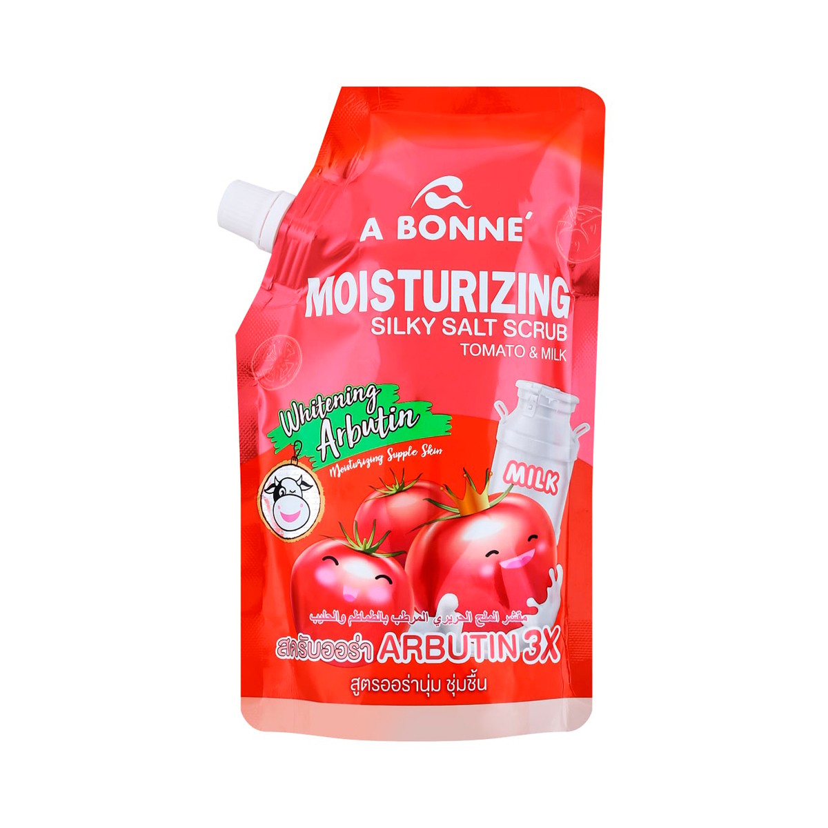 A BONNE Moisturizing Silky Salt Scrub Tomato & Milk 350 g.