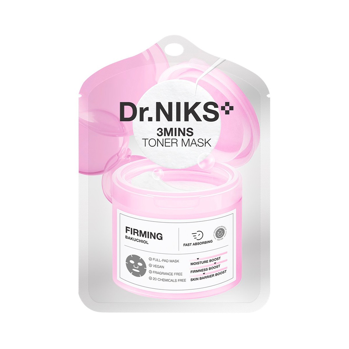DR.NIKS 3 Mins Toner Mask Firming 20 ml.