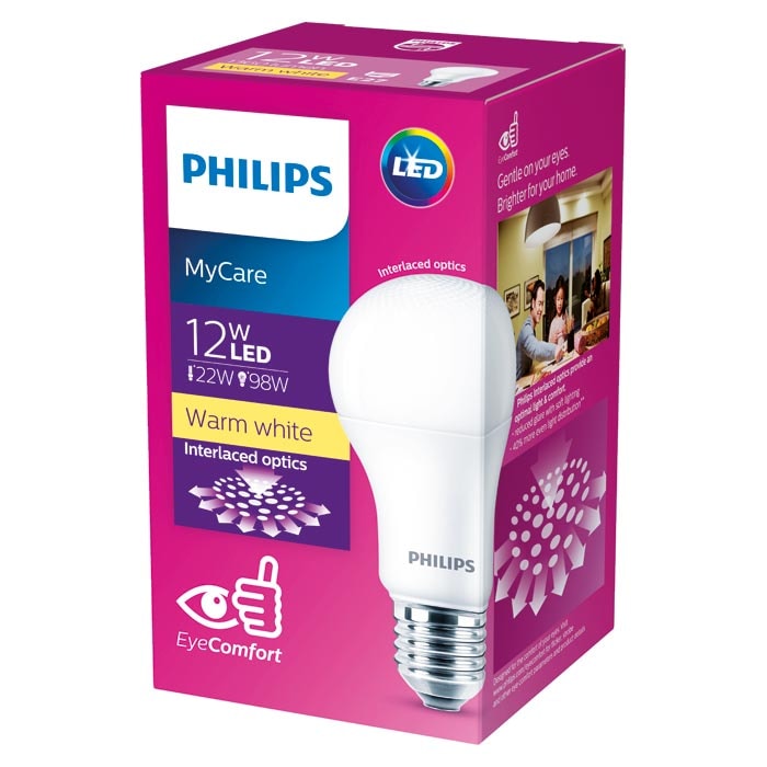 PHILIPS LED Light Bulb 12W Model BULB Warm White