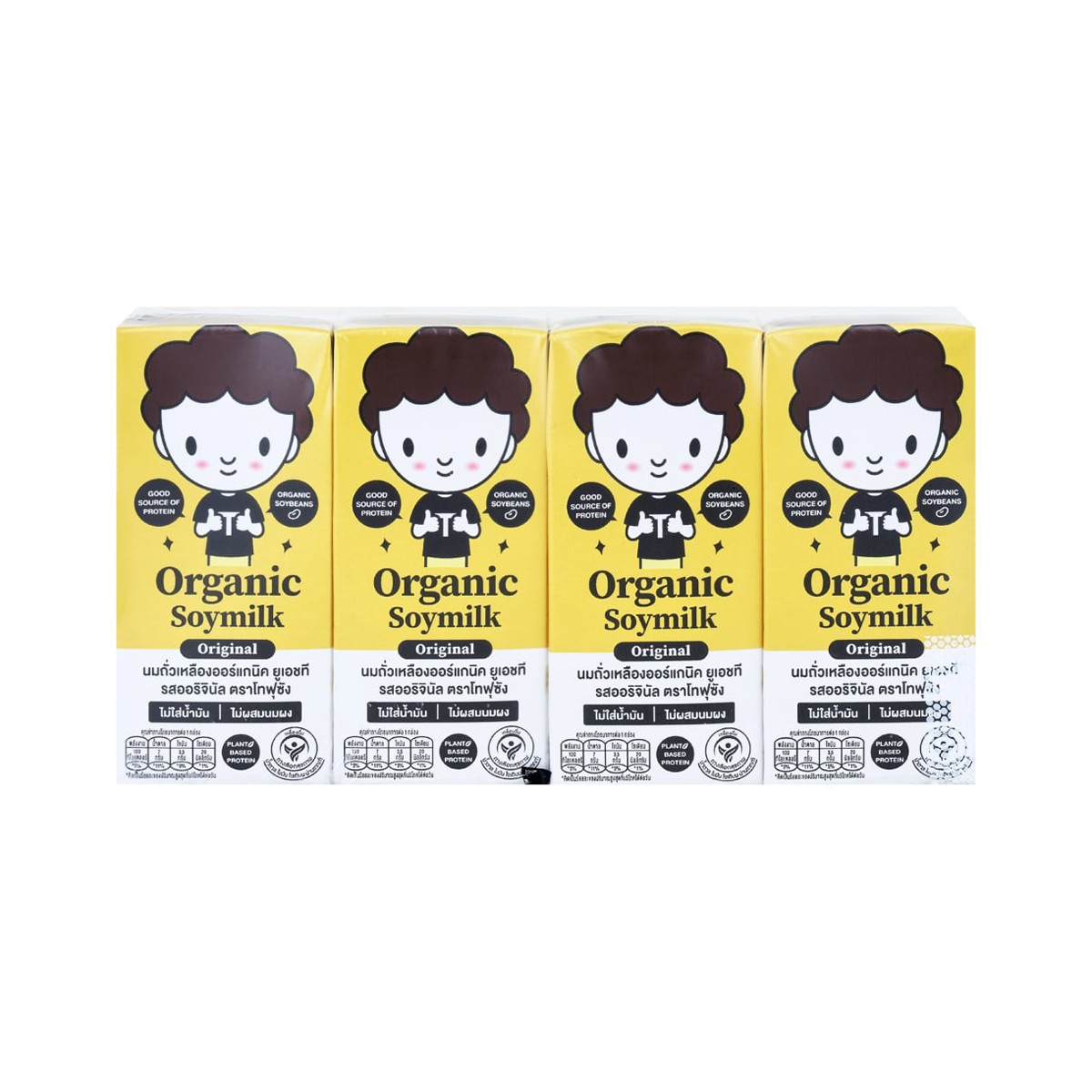 TOFUSAN UHT Organic Soy Milk Original Flavor 180 ml. Pack 4