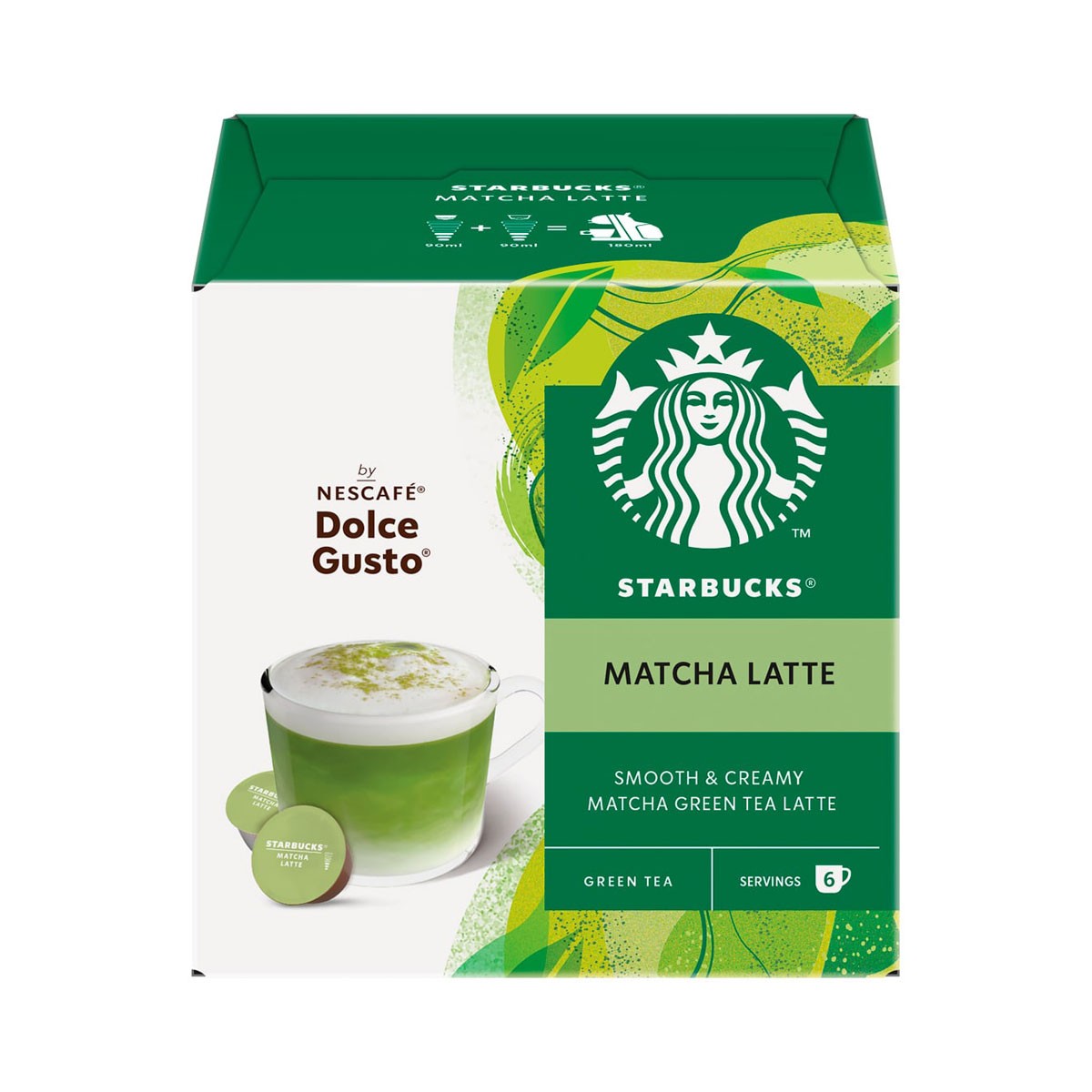 เนสกาแฟ ดอลเช่กุสโต้ สตาร์บัคส์ มัทฉะลาเต้ กาแฟแท้คั่วบดผสมชนิดแคปซูล 148.2 ก.