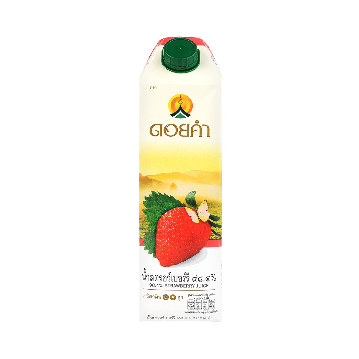 DOIKHAM 98% Strawberry Juice 1000 ml.