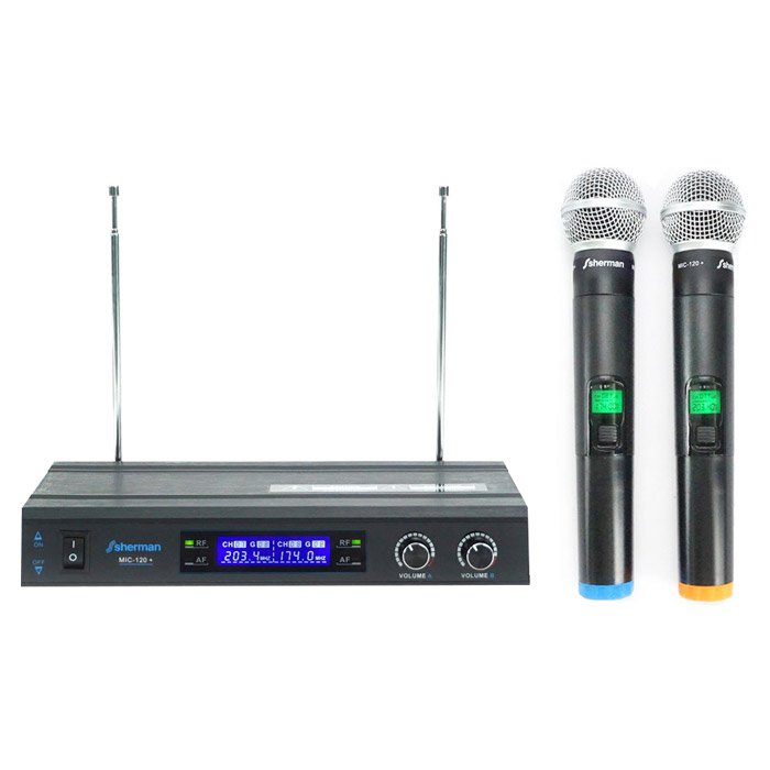 SHERMAN Wireless Microphone Model MIC-120+ Black