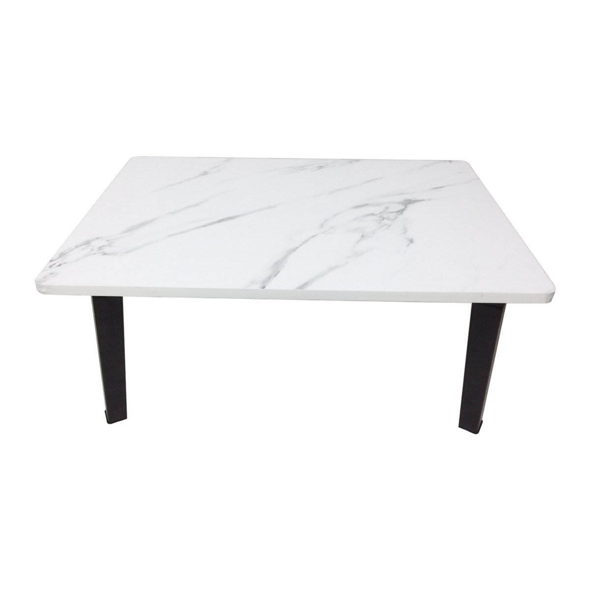 NOBURU Japanese Folding Table with White Marble Pattern Size 40X60 cm.