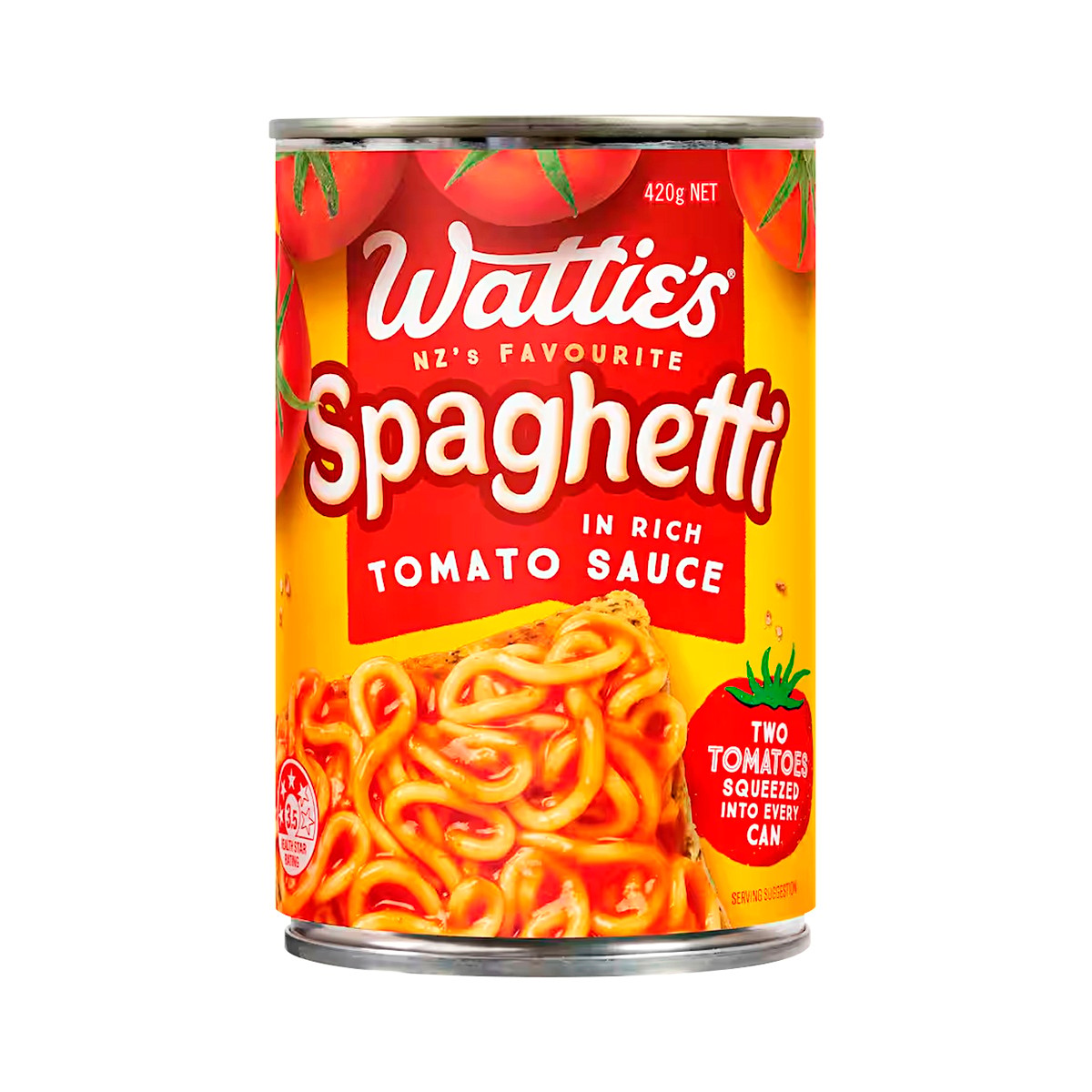 WATTIE'S Spaghetti in Rich Tomato Sauce 420 g.