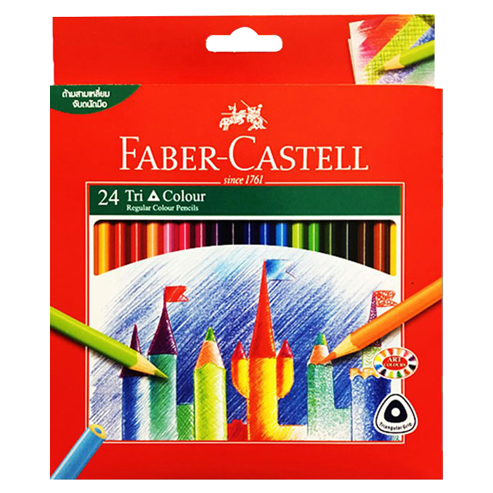 FABER-CASTELL Triangular Color Pencils 24 Colors