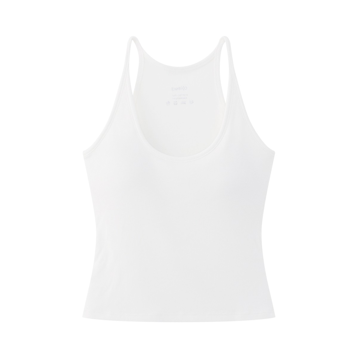 BESICO Tank Top Bra Color White Size F