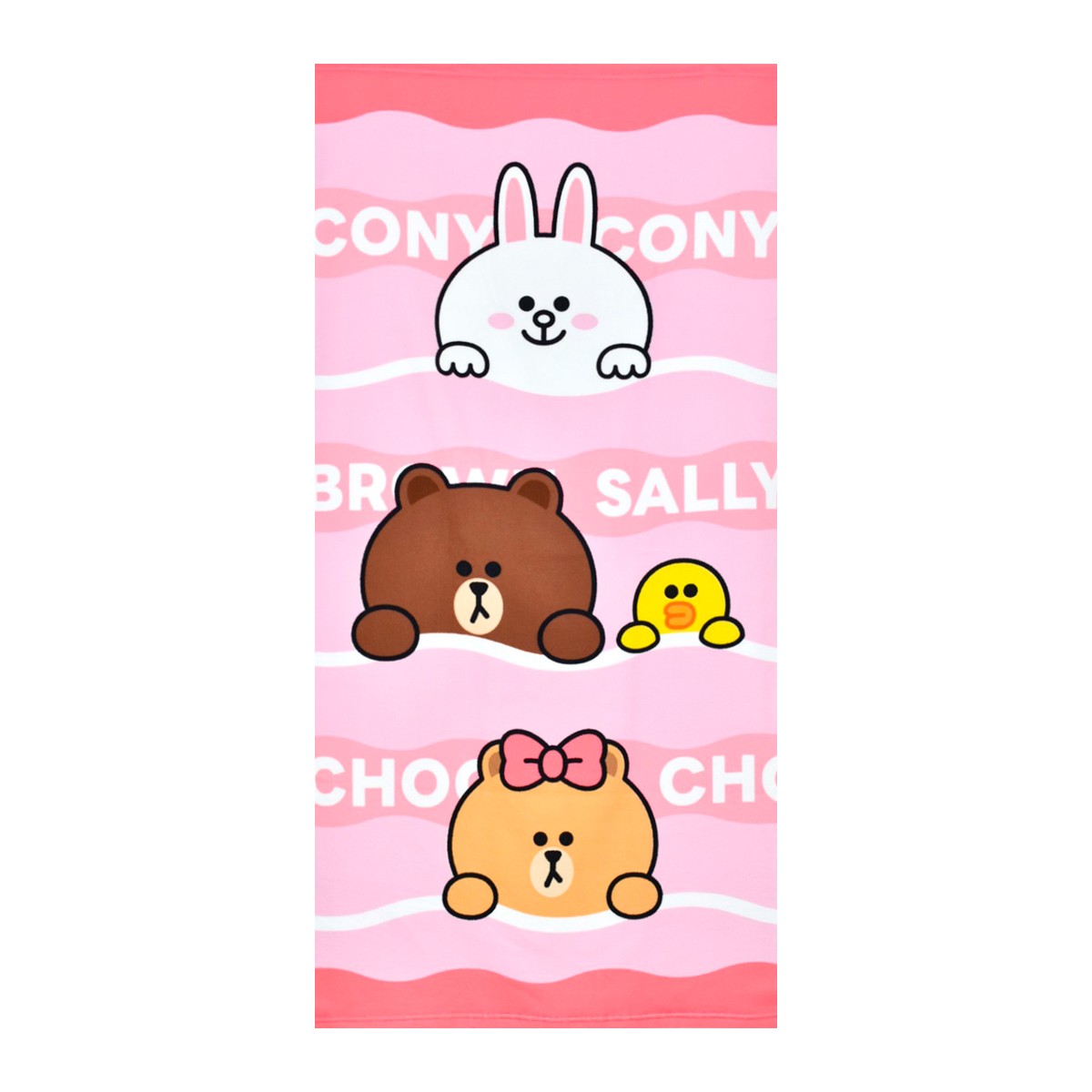 LINE FRIENDS Towel Pink 2754