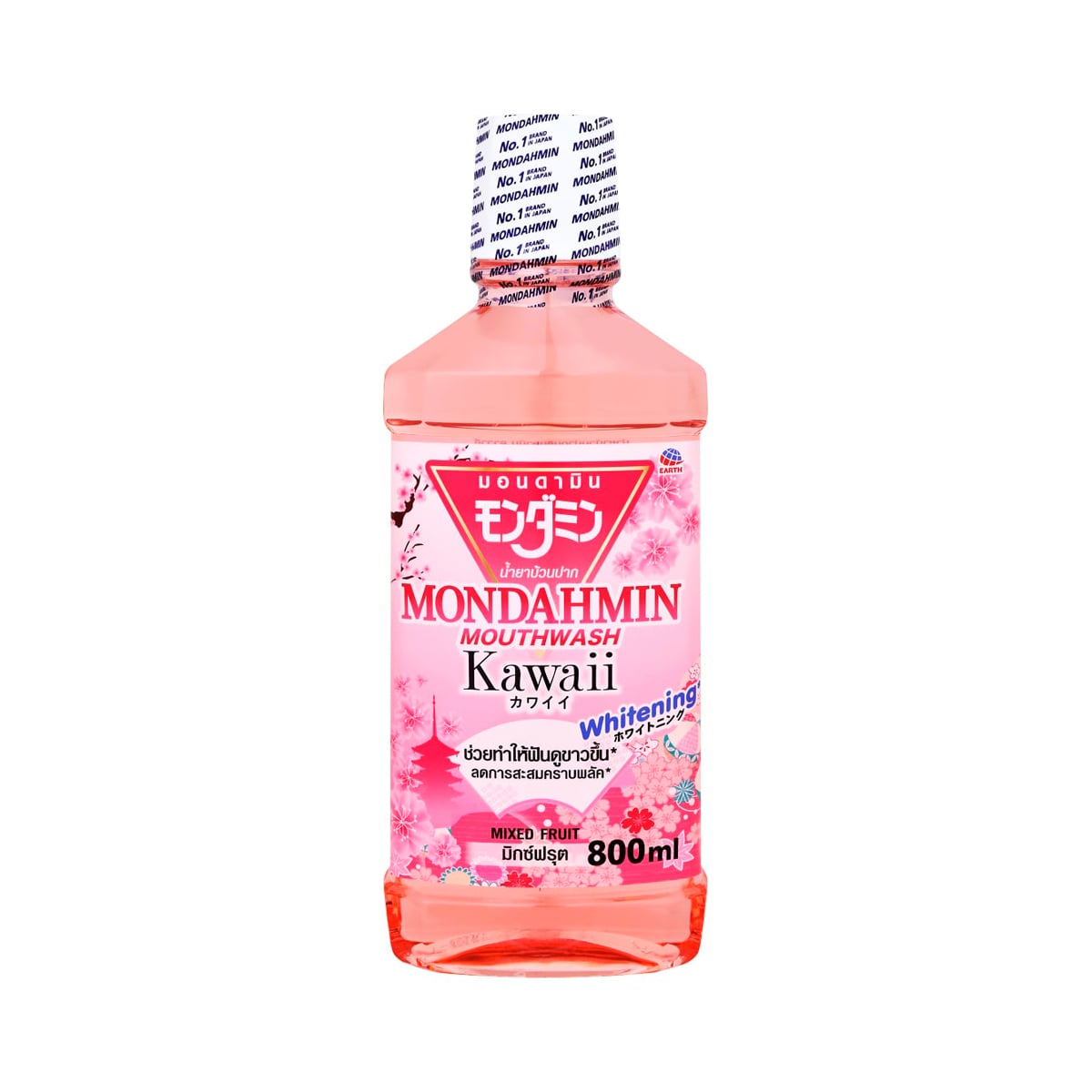 MONDAHMIN Kawaii Mouthwash Mixed Fruit Flavor 800 ml.