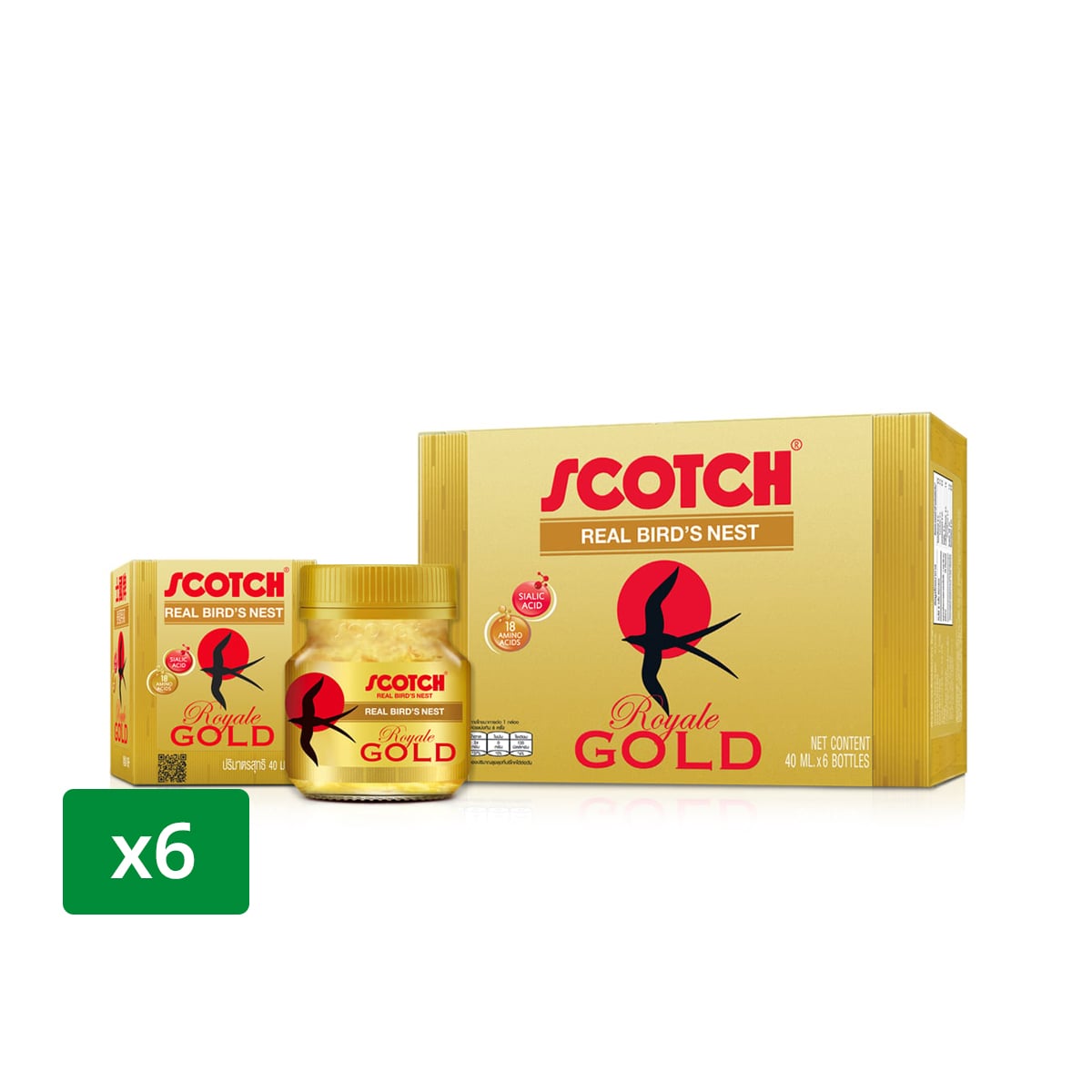 SCOTCH Royale Gold Bird's Nest Beverage 40 ml. Pack 6