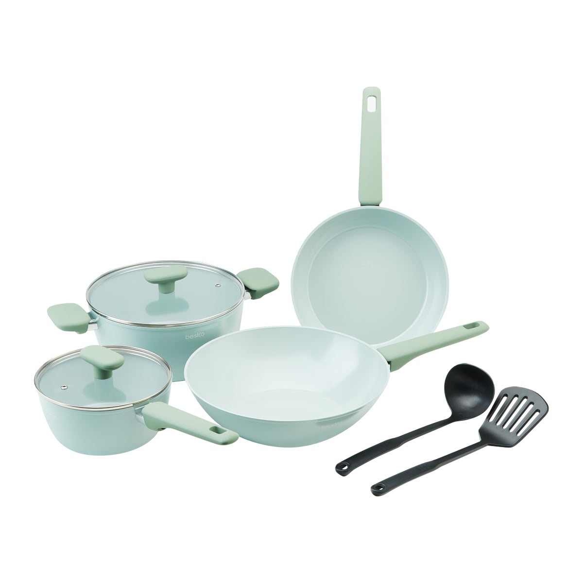 BESICO Cookware Set 8 pcs. Model A137FAK-08 Color Green
