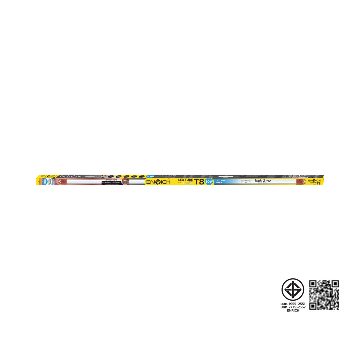 ENRICH 30W LED Tube T8 Model. Brighter Daylight 6500K