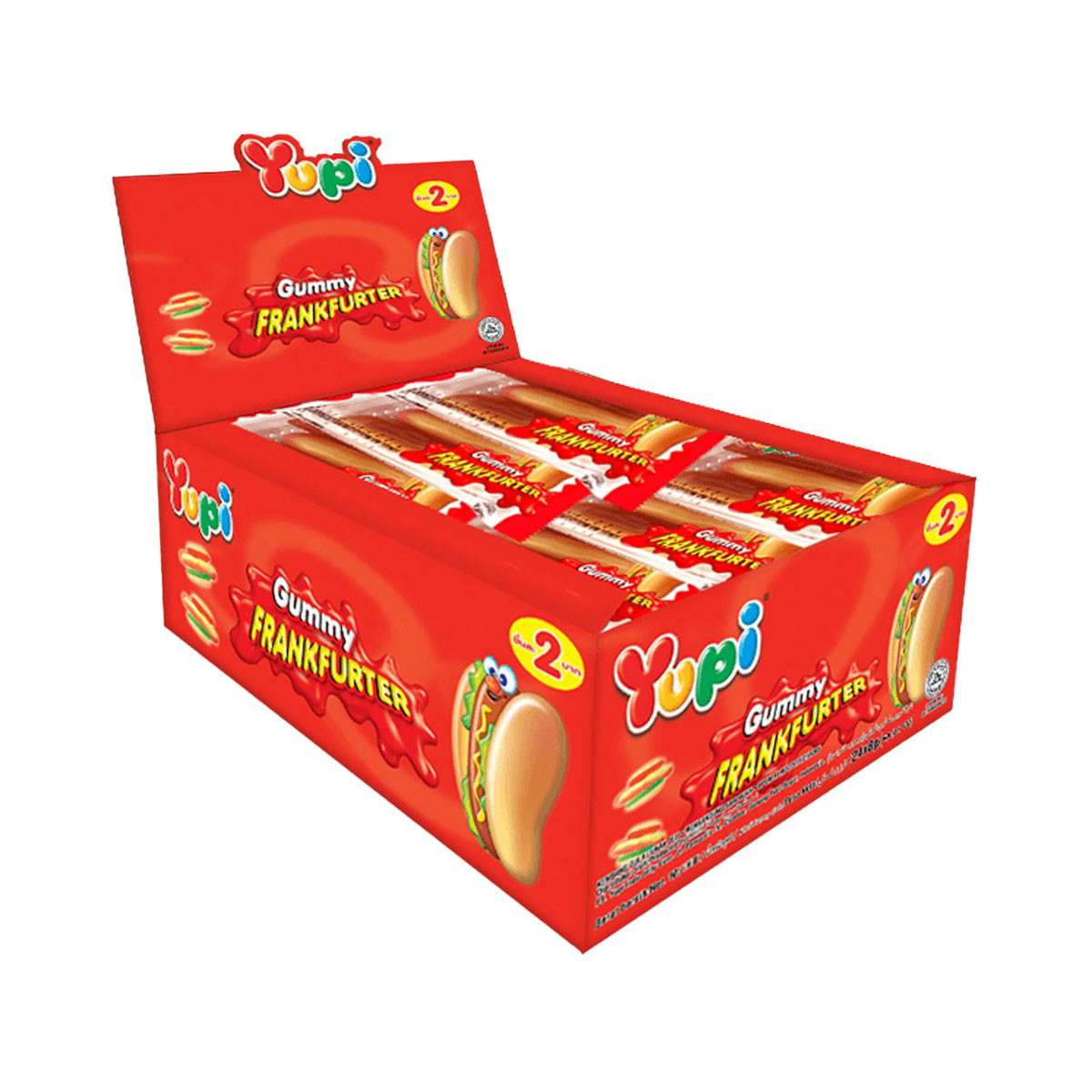 YUPI Gummy Frankfurter 7 g. x 24 units