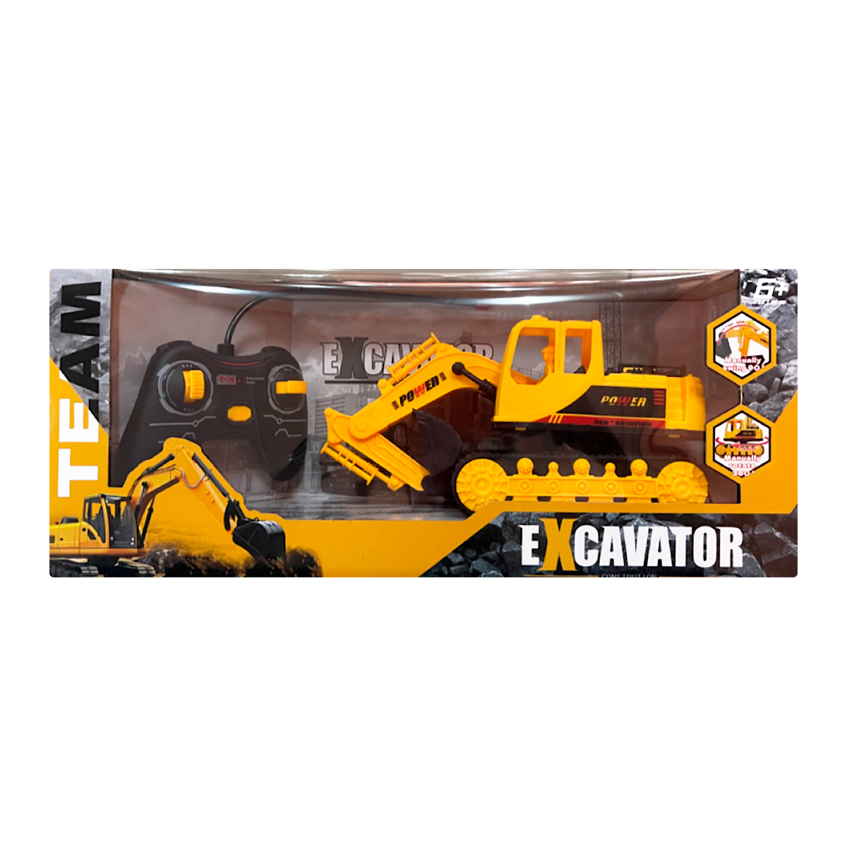 BLUESKY Excavator R/C Car Model. M009 Yellow Color