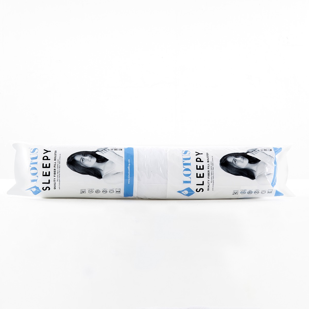 LOTUS Fiber Fill Bolster Model. Sleepy White Colour