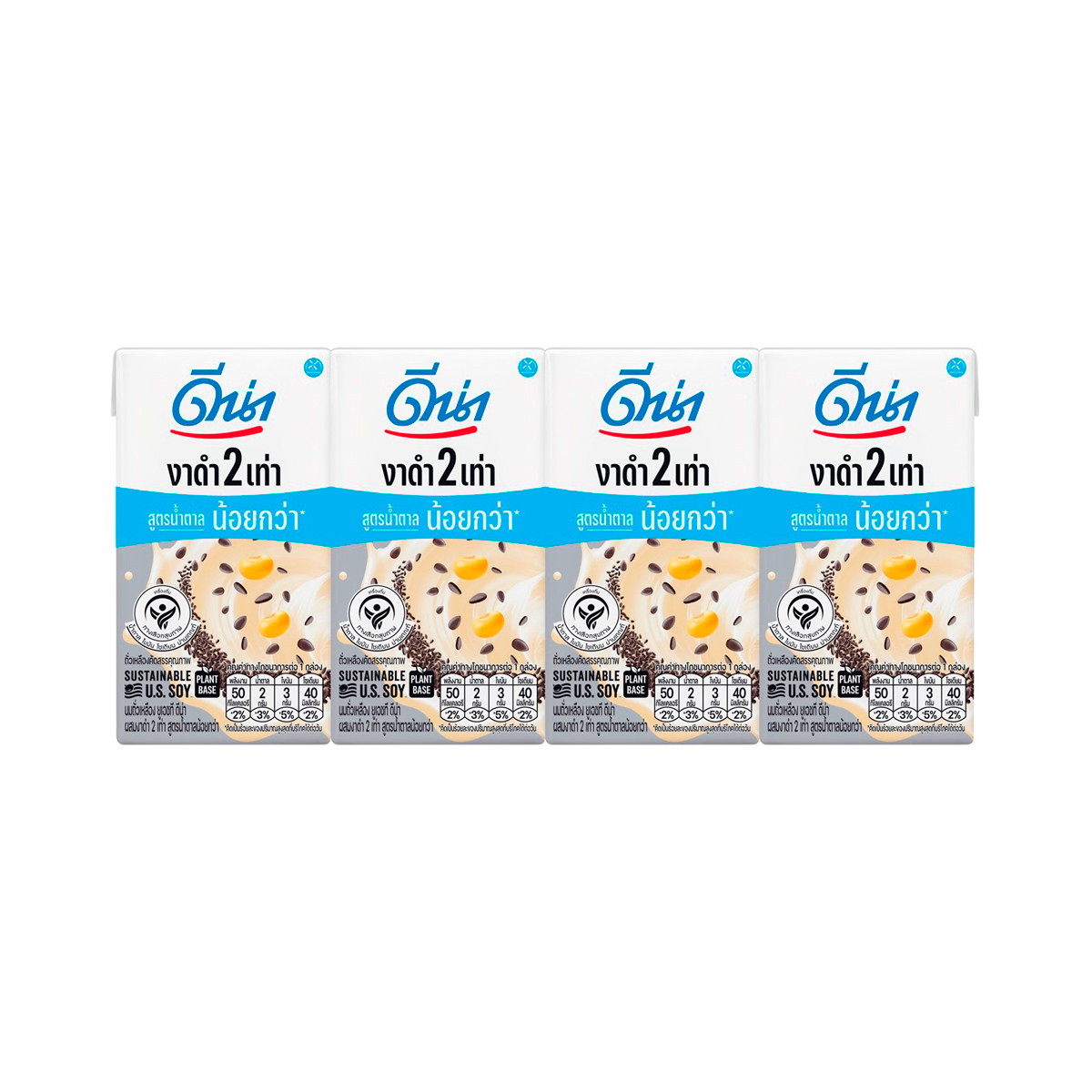 DUTCH MILL DNA Low-Fat UHT Soy Milk With Black Sesame 110 ml. x 4
