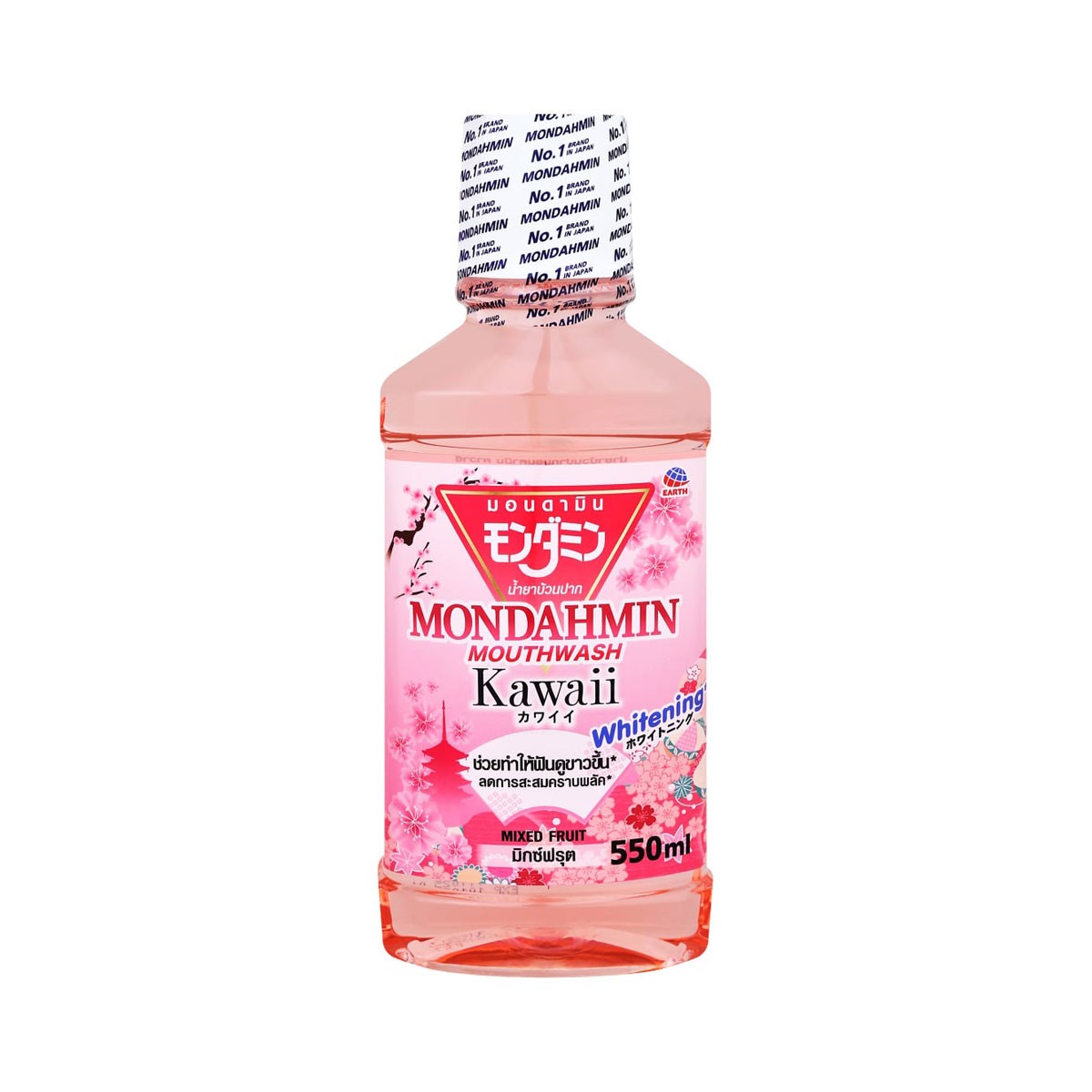 MONDAHMIN Kawaii Mouthwash Mixed Fruit 550 ml.