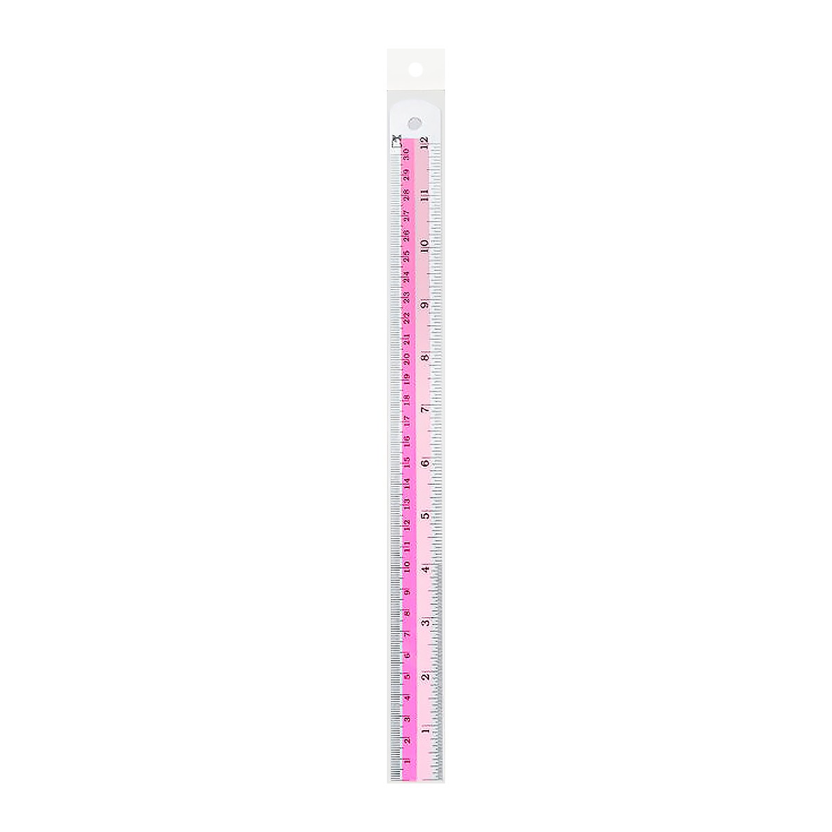 PK Aluminium Ruler Stripe Pattern 30 cm.