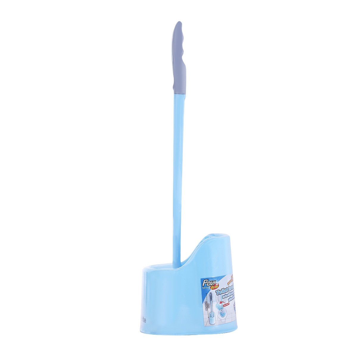 POLY BRITE Toilet Brush Set Color Blue