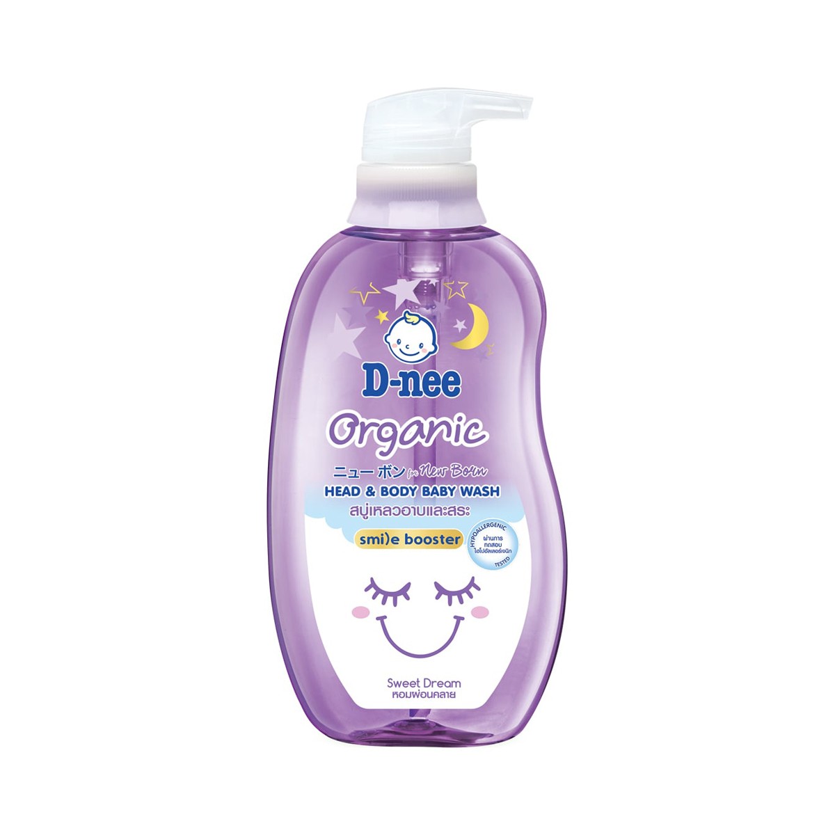 D-NEE Organic Head & Body Wash Sweet Dream Scent 380 ml.