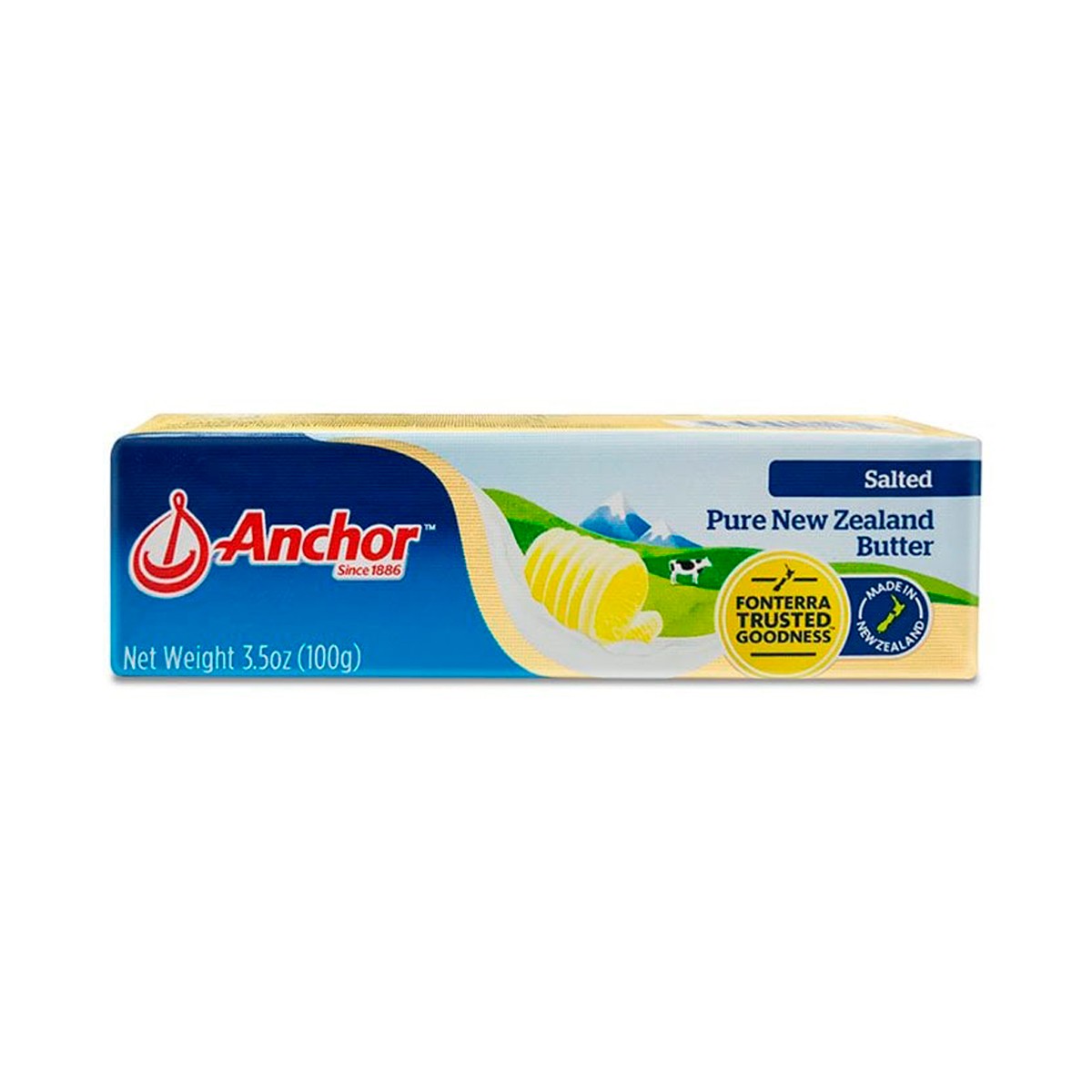 ANCHOR Pure New Zealand Salted Butter 100 g.
