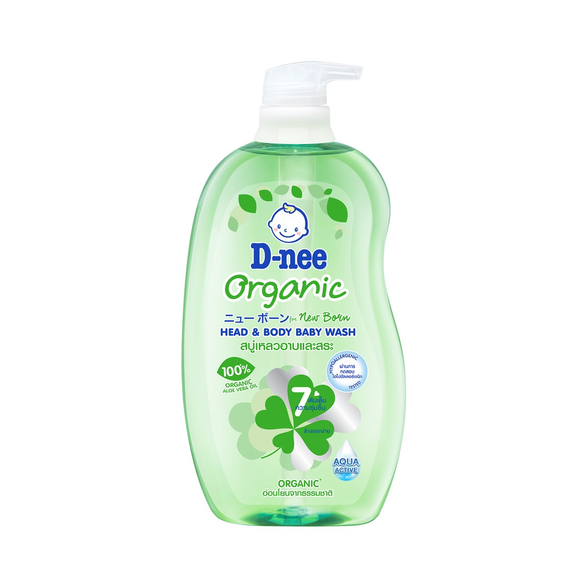 D-NEE Organic Head & Body Baby Wash for Newborn 750 ml.