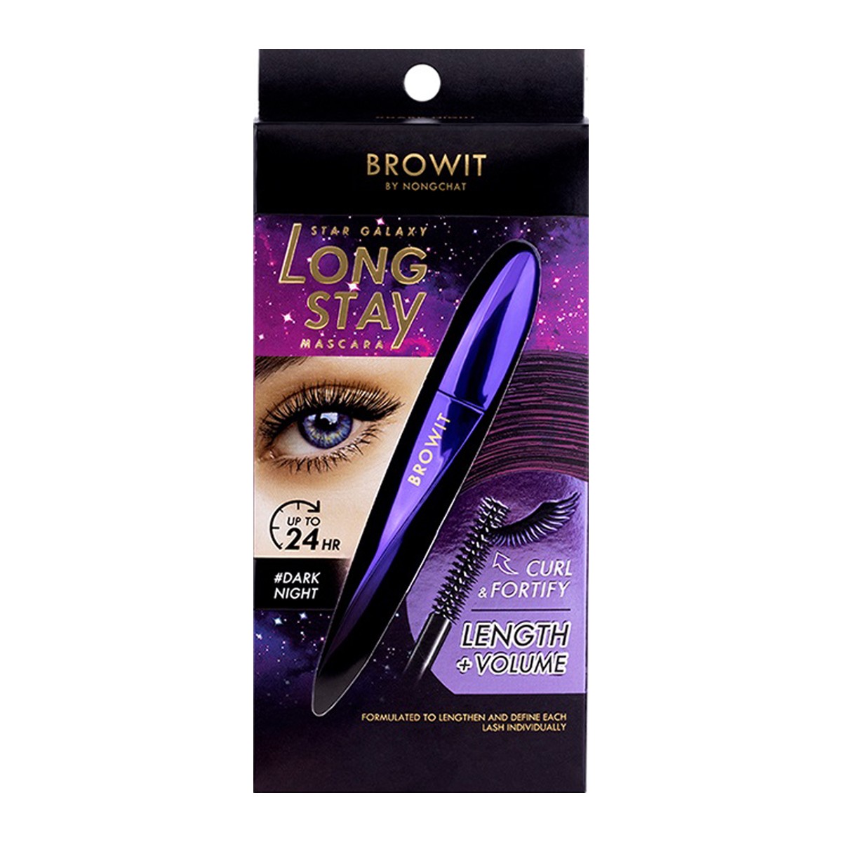 BROWIT Star Galaxy Long Stay Eyebrow Mascara Shade Dark Night 8 g.