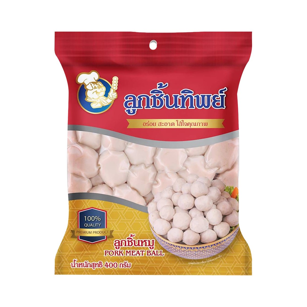 ลูกชิ้นทิพย์ ลูกชิ้นหมู 400 ก.