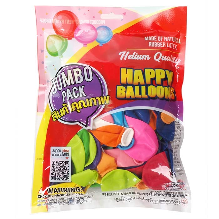 MTR Balloons 9" 90 pcs. Assorted Colors