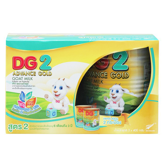 DG2 Advance Gold Goat Milk Follow-On Formula 400g. Pack2