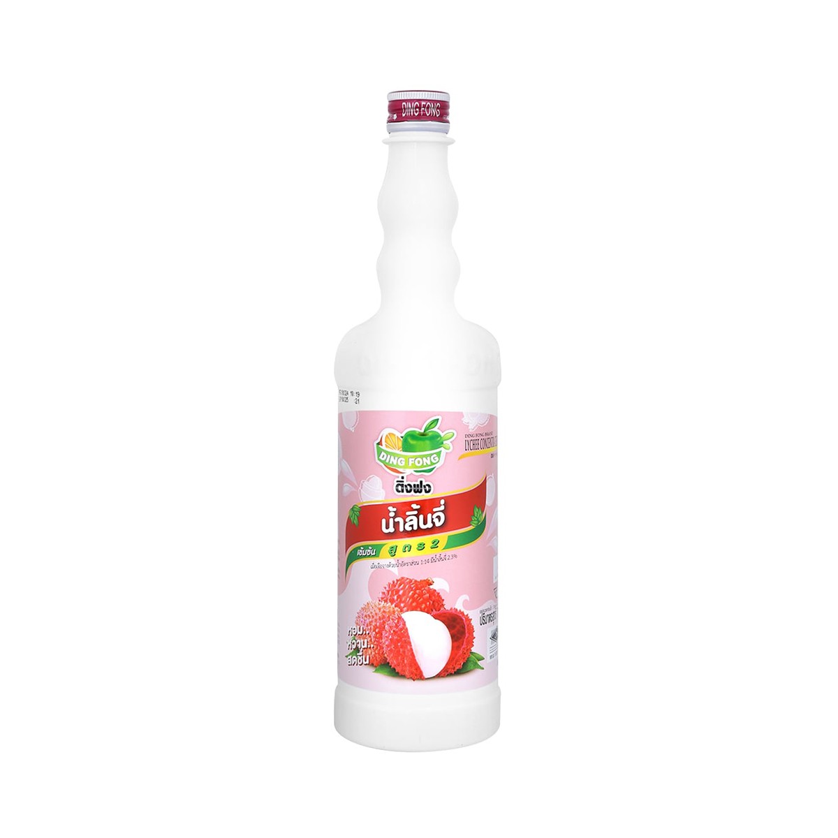 DING FONG Lychee Squash Formula 2 760 ml.