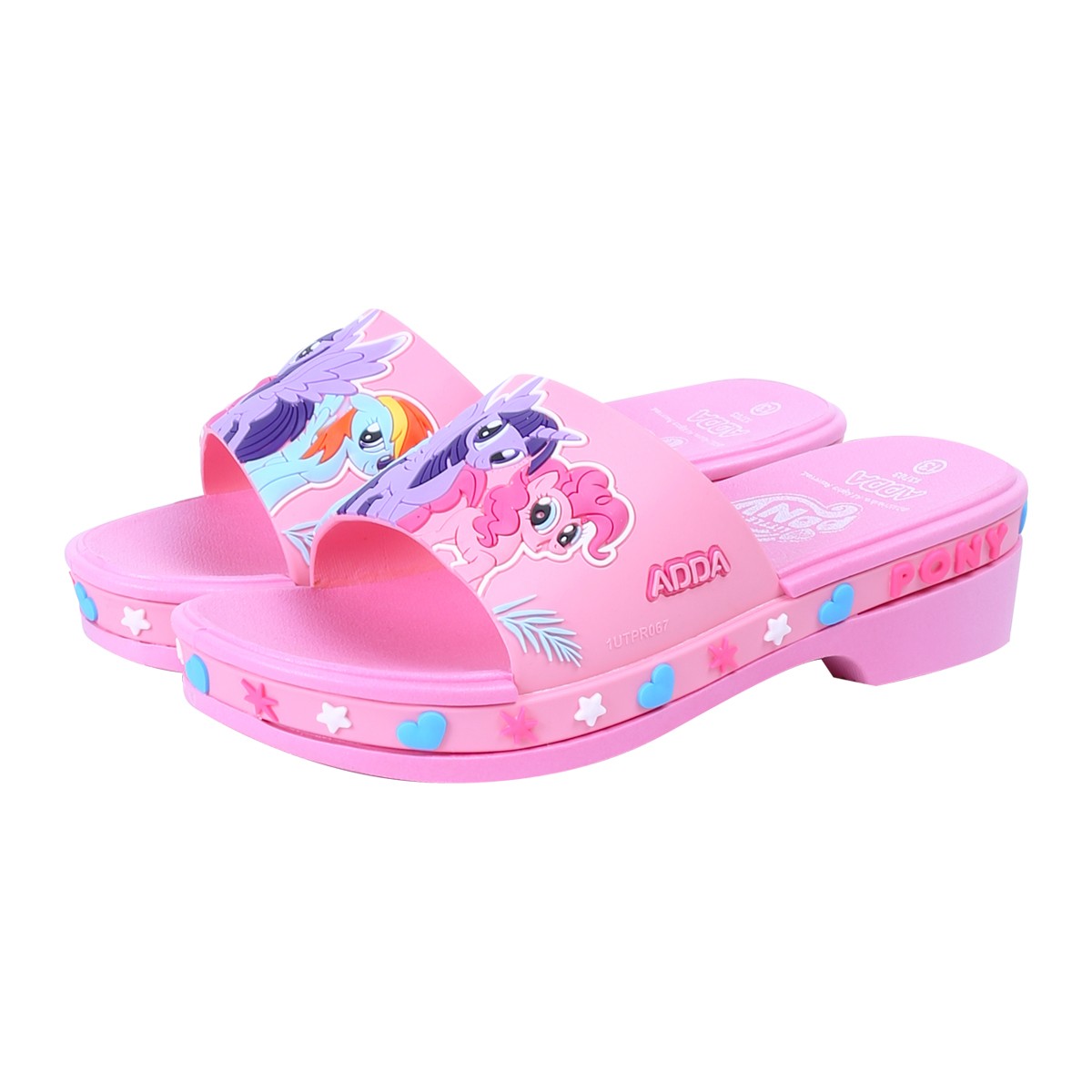 ADDA Girls' Slides with Pony Pattern Model 13703-B1