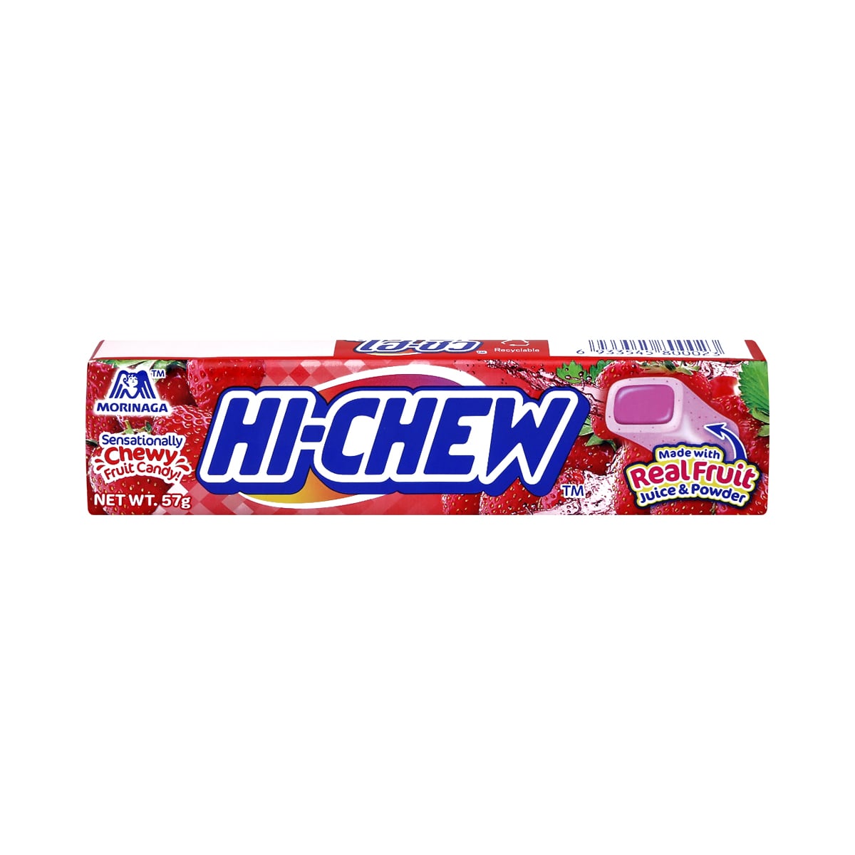 MORINAGA Hi-Chew Fruit Chews Strawberry Flavour 57 g.