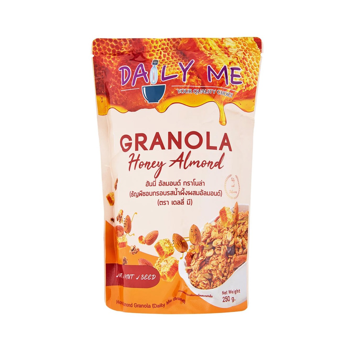 Daily Me Whole Grain Granola Honey Almond Flavor 250 g.