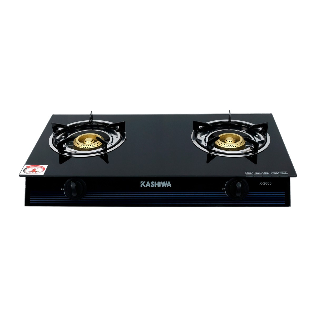 KASHIWA Gas Stove 2 H Model X-2600 Color Black